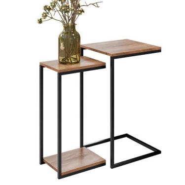 Imagem de Mesa Lateral Auxiliar Industrial Ariel Demolição - Pallazio