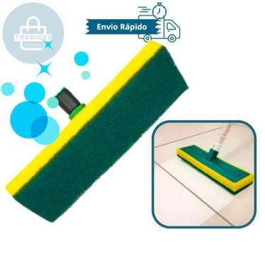 Imagem de Esponja Multiuso Lava Azulejo Lava Piso Limpa Teto Esfregão Limpeza Pe