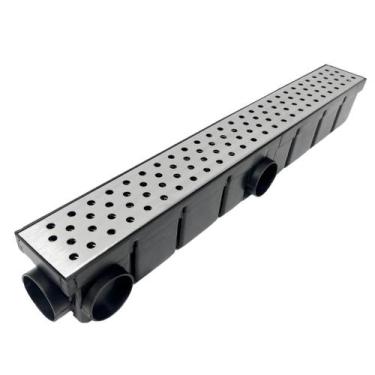 Imagem de Ralo Piscina 6cm x 50cm Bolinha Inox 304 Coletor Preto - Ficone & Reis