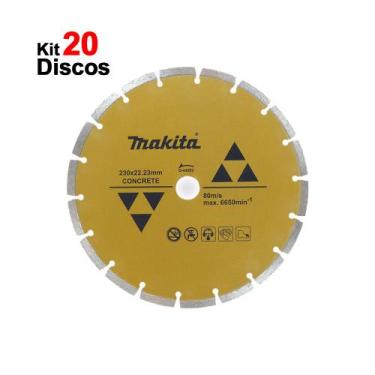 Imagem de 20 Discos Diamantado Segmentado 9' p/Concreto D-44292 Makita
