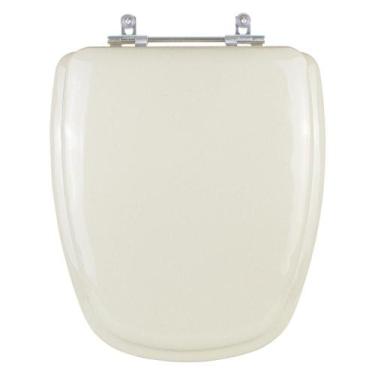 Imagem de Tampa De Vaso Sanitario Almofadada Monte Carlo Creme Para Bacia Deca -