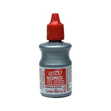 Imagem de Tinta Para Carimbo Automatic Vermelha 40 ml 1 Unidade - Radex