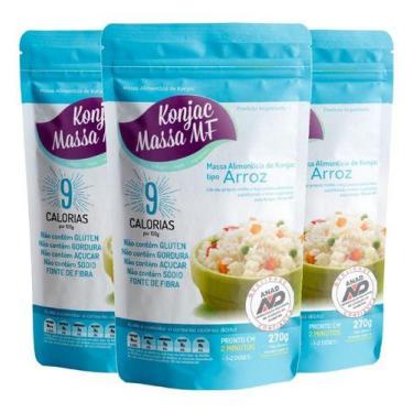 Imagem de Arroz Massa Shirataki 9 Calorias 3 X 270g Konjac