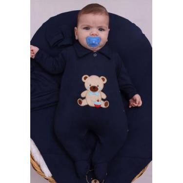 Imagem de Saída de Maternidade Para Bebê Menino Fofura 04 peças Ursinho Roupas d
