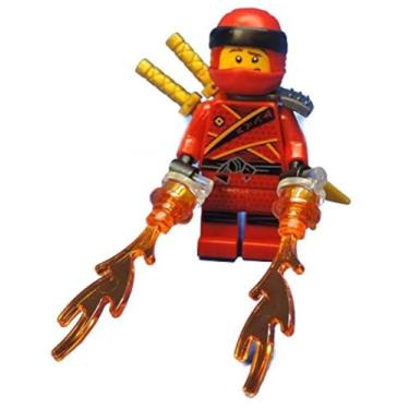 Imagem de LEGO Ninjago: Kai Minifig with Flames and 2 Gold Katana Swords