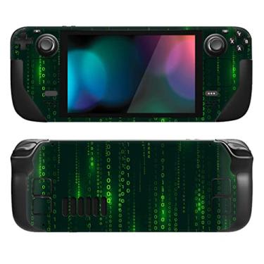 Imagem de PlayVital Conjunto completo de decalque de película protetora para LCD Steam Deck, adesivos personalizados capa de vinil para Steam Deck OLED - Messy Code