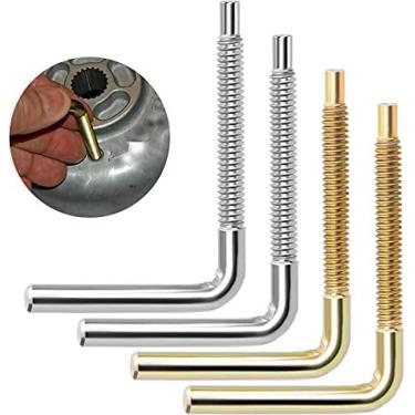 Imagem de PAGOW Ferramenta de remoção de correia de embreagem de 4 peças, ferramenta de remoção de correia de engrenagem de espalhador de embreagem, ferramentas de troca de correia, para Polaris RZR RZR-4 XP