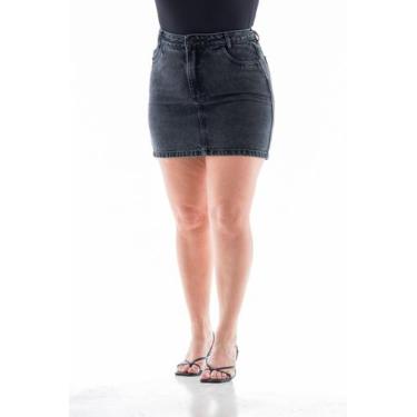 Imagem de Saia Jeans Feminina Arauto Mom Black Eco Cycle Recycle - Arauto Jeans,