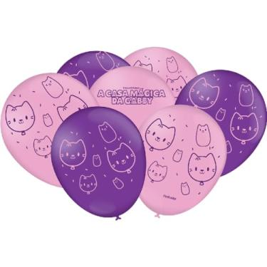 Imagem de Balão Importado Especial Látex 9" Festcolor Casa Magica Da Gabby 1X25