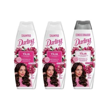 Imagem de Kit Darling Tilia 2 Shampoos 350Ml + 1 Condicionador 350Ml
