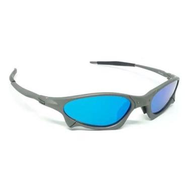 Imagem de Oculos de Sol Penny Azul Claro Céu Juliet Tamanho Menor X-Metal Lupa M
