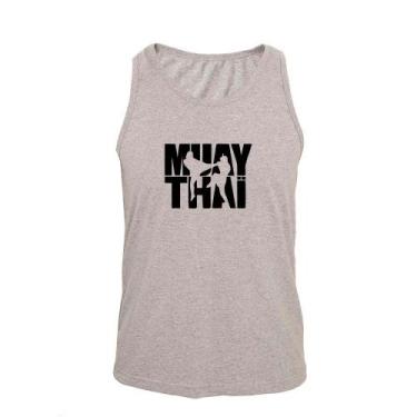 Imagem de Regata Masculina Algodão Muay Thai 2 Estampada Verão Moderna - Ragor, 