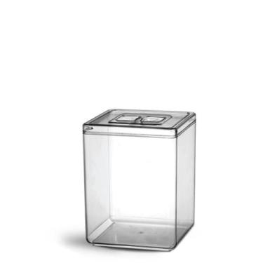 Imagem de Pote Acrílico Quadrado Com Tampa - 10 Litros - GEP