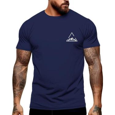 Imagem de Camiseta Montanha Triangulo Manga Curta Gola Redonda Shopping Academia