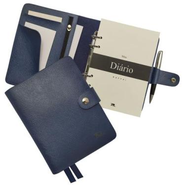 Imagem de Agenda Meu Diário 193-R Raffai Couros, Azul Jeans