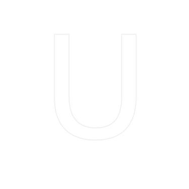 Imagem de Transfer - Letra U - Branco - 1 unidade - Rizzo