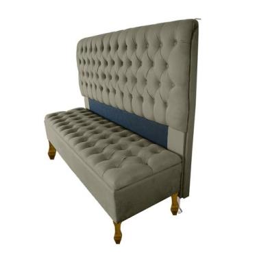 Imagem de Kit Cabeceira + Recamier Baú Iza Para Cama Box Casal Padrão 138 Cm - S