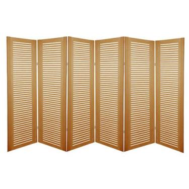 Imagem de Biombo Ripado 6 Folhas sem Pezinhos - ComercialMasul