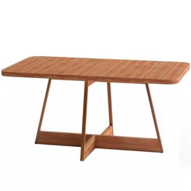 Imagem de Mesa De Jantar Carraro 1592 Atria 160x90 6 Lugares Tubo com Tampo, Nog