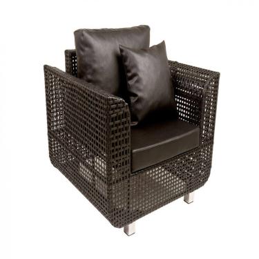 Imagem de Poltrona Malibu em Alumínio e Fibra Sintética para Área Externa, Piscina, Jardim, Edícula