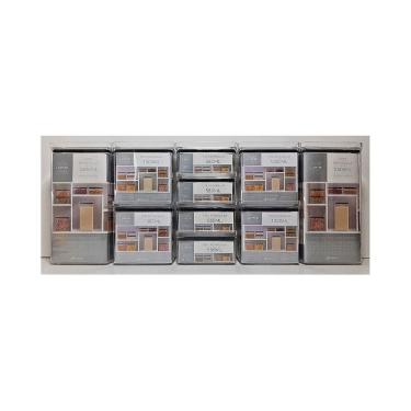 Imagem de KIT 10 Potes Herméticos Retangular  580/1300/2600ml Empilháveis Paramount