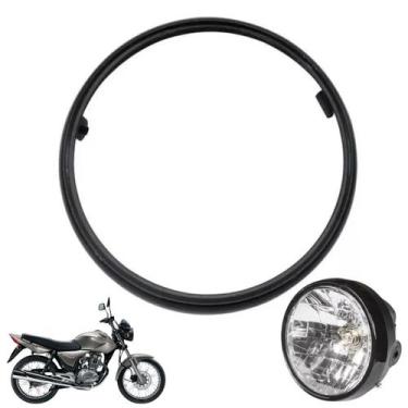 Imagem de Aro Farol Moto Titan Fan 150 Titan Fan 125 Até 2013 Material Ferro Mot