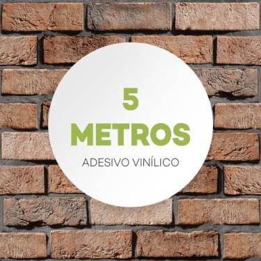 Imagem de Papel De Parede Adesivo Tijolo Mineiro Rústico Lavável - Criptonita, 5