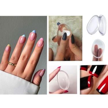 Imagem de Esponja Multiuso de Silicone Transparente: Carimbo de Unha para France