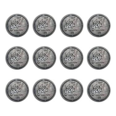 Imagem de Cera Capilar Maxgold Modeladora Black 150G - Kit Com 12Un