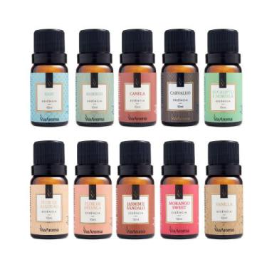 Imagem de 10 Essências Aromatizantes Via Aroma 10 Ml Pronta Entrega