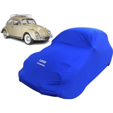 Imagem de Capa Para Carro Volkswagen Fusca Bagageiro Californiano - Mz, Azul