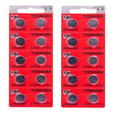 Imagem de 20 Baterias Toshiba Lr44 A76 Ag13 Japonesa Relógio Brinquedo