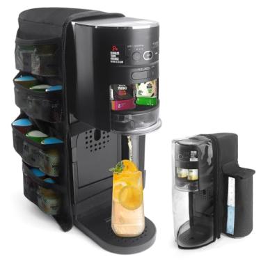 Imagem de Taladad Capa para máquina de refrigerante, bolsa com bolsos de armazenamento, à prova d'água, nylon preta