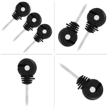 Imagem de 100pcs Anéis de Cerca Elétrica Isolador Resistente Acessório de Poste de Cerca de Prado para Fazenda