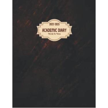 Imagem de 2022-2023 Academic Diary Week To View: A4 Mid Year Dated Planner Agenda Organiser With Notes and To Do List for Teachers and Students From August 2022 To July 2023 - Brown Diary