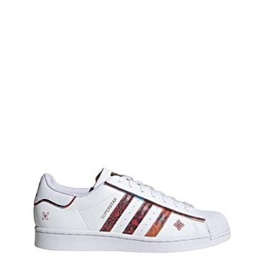Imagem de adidas Originals Superstar Vulc ADV Tênis de corrida masculino, Branco/Vermelho, 42