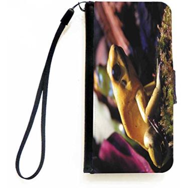 Imagem de Rikki Knight Capa carteira flip Macro Frog para iPhone 5c com aba magnética