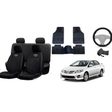 Imagem de Jogo de Capa Estilizado Corolla 08-13 + Tapete + Capa de Volante - Aer