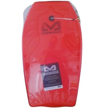 Imagem de Prancha Surf Bodyboard Grande c/ leash ATÉ 50KG Mavericks (Vermelha)