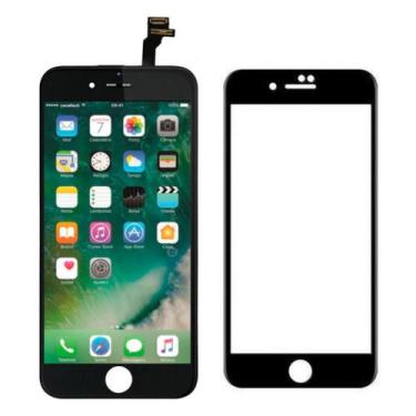 Imagem de Tela Display Lcd Touch Para iP 6 6g Preto Pelicula 3d - Inova