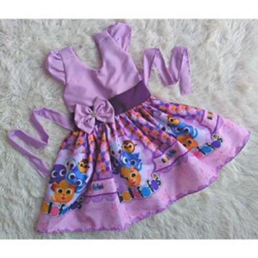 Imagem de Vestido Infantil Temático Simples Bolofofo Lilas - act, G