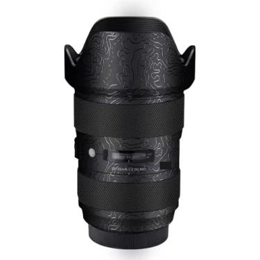 Imagem de Adesivo de lente de câmera antiarranhões para Sigma Art 24-35 mm F2 DG Apto para Canon EF Mount Camera Coat Wrap Película Protetora Corpo Protetor Decalques Custo 1:2 24-35 2 (Contorno Preto)
