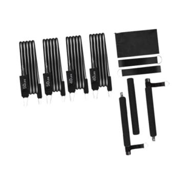 Imagem de oshhni Puxe bandas de assistência bandas de resistência bandas Bandas de treino ajustáveis ​​Pulpe bandas para a academia em casa do bodybuilding malhando, Preto