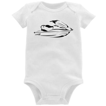 Imagem de Body Bebê Jet Ski - Foca na Moda, Branco, P