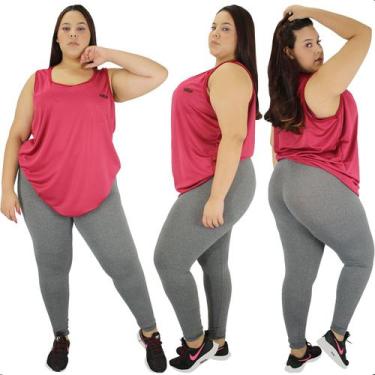 Imagem de Regata Feminina Dry Fit Plus Size Fitness Academia - Princess Clothing