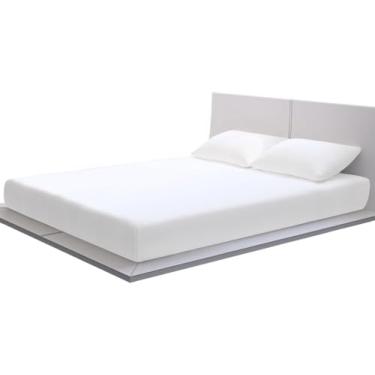 Imagem de Capa de Colchão Casal Impermeável, UKTRAFINA, Antiácaro, Antialérgica, com Elástico, Fácil de Lavar e Ajustar – Proteção Completa – 138x188x30cm (Branco).