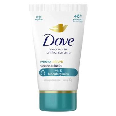 Imagem de Desodorante Antitranspirante Dove Creme Sérum Previne Irritação 50g