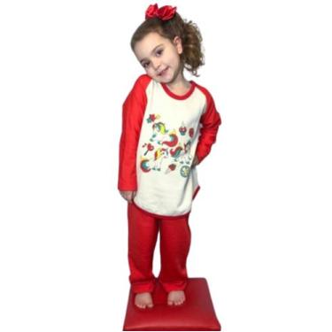 Imagem de Pijama Infantil Menina Moletinho Flanelado Inverno - Star Gold Store, 