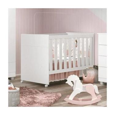 Imagem de Berço Americano Mini Cama 3 em 1 Bebê Infantil Katatau Branco - Rede M