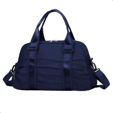 Imagem de Bolsa Mala Feminina Grande Treino Academia Esportiva Porta Tênis Viagem Sacola de Mão (AZUL MARINHO)